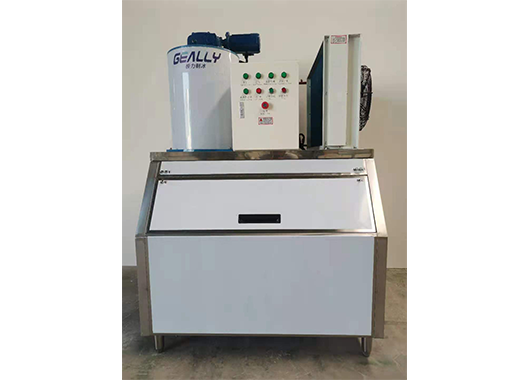 Case of 1 ton flake ice machine in a cafeteria in Zhejiang